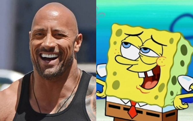 Spongebob and the Rock